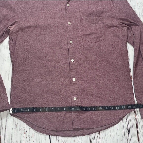 Bonobos Shirt Mens Medium Red Standard Fit Long Sleeve Button up Adult - Picture 7 of 10